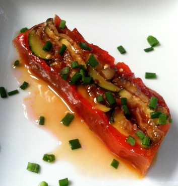 1 roasted vegetable terrine