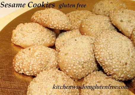 Sesame Cookies w writing