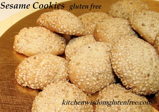 Sesame Cookies w writing