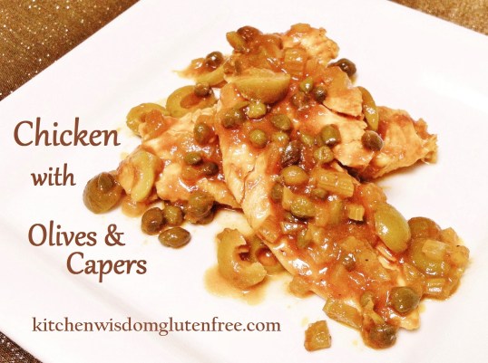 chicken w olives & capers - w writing