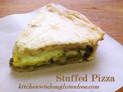 stuffed pizza w writing