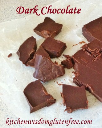 dark chocolate w writing